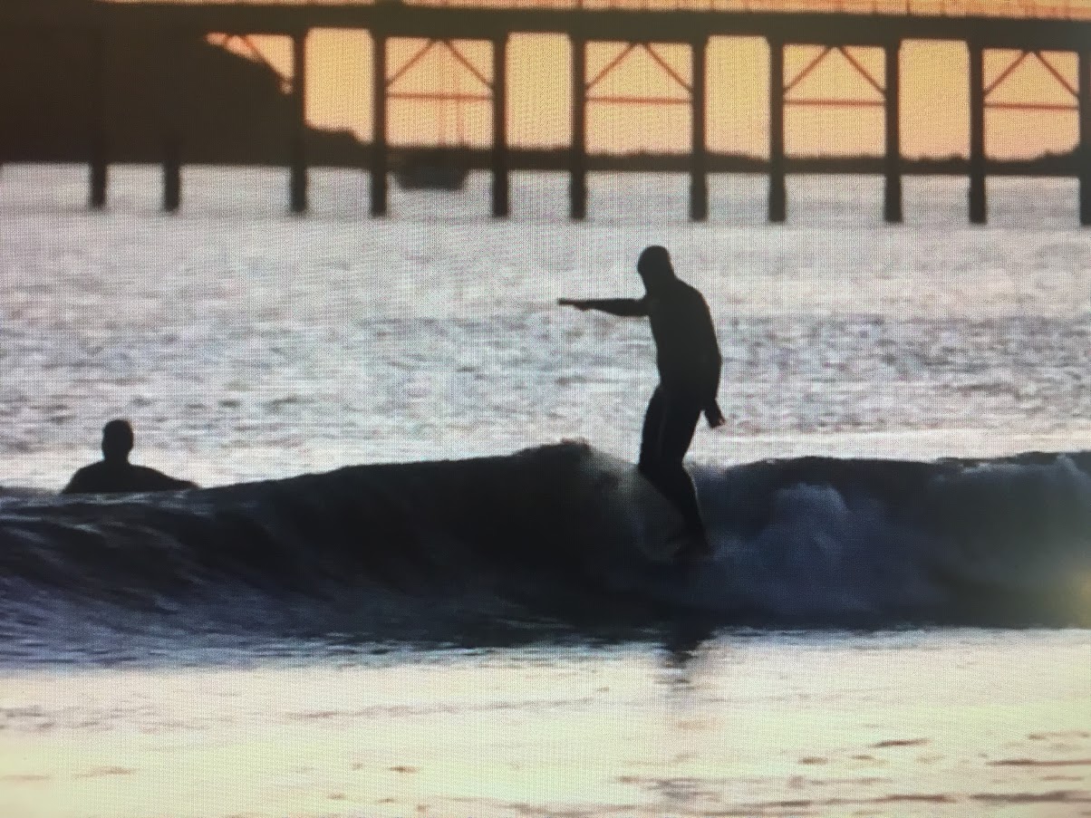 Shea Somma surfing a custom hand shaped longboard surfboard Somma Special Designs, San Luis Obispo California