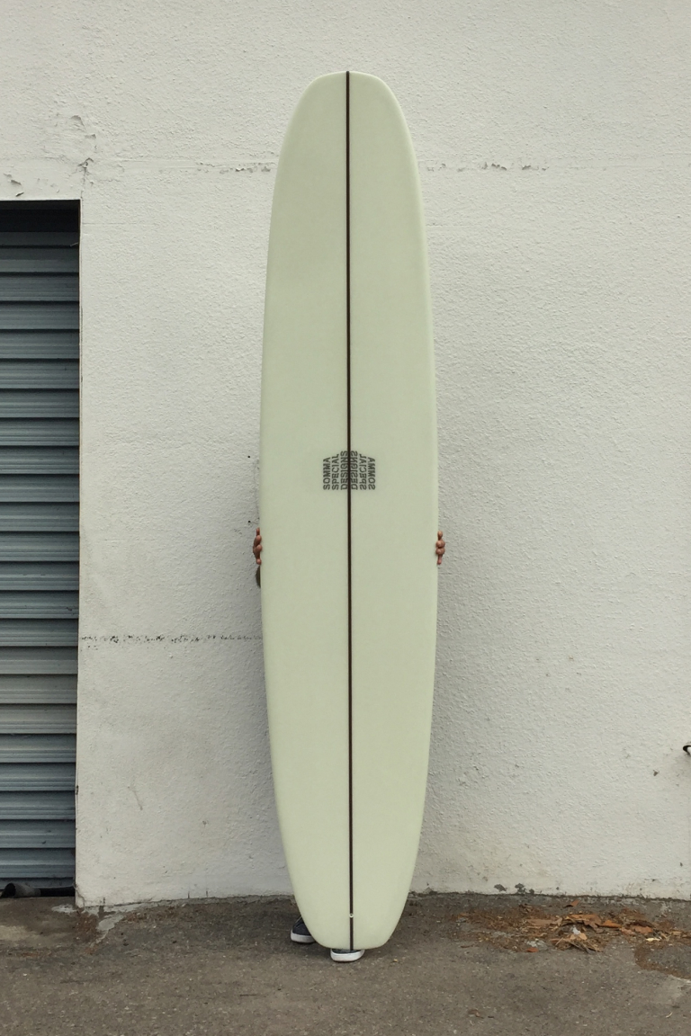 Custom Ham and Cheese longboard surfboard by shaper Shea Somma of Somma Special Designs, San Luis Obispo CA